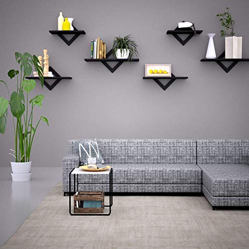 Piorlado Black Floating Shelves For Wall, Wall Shelves Set Of 3, Wall Mounted Shelves For Bedroom, Hallway, Office, Living Room #TOP4