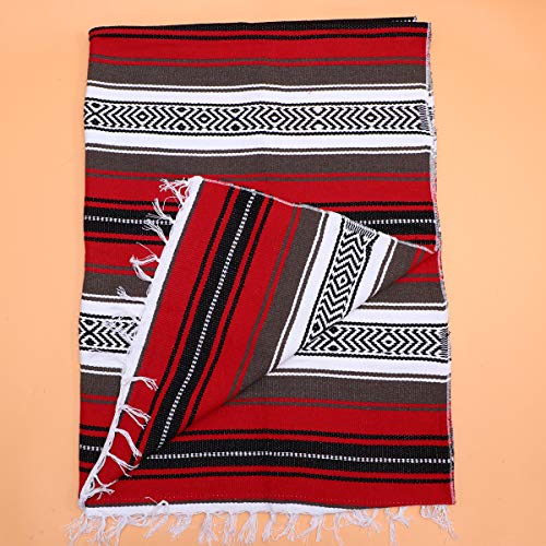 Abaodam Mexican Blanket Yoga (Red, 130x180cm) to Yoga Canada