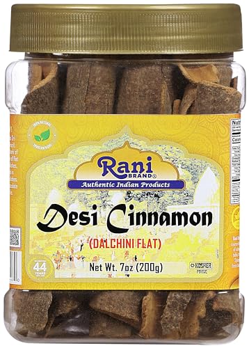 Rani Desi (Dalchini) Flat Cinnamon 3.5oz (100g) ~ All Natural | Vegan | Gluten Friendly | NON-GMO | Kosher | Indian Origin