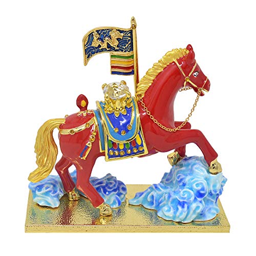 51tC2881nQL Feng Shui Victorious Horse Statue - Red Windhorse...