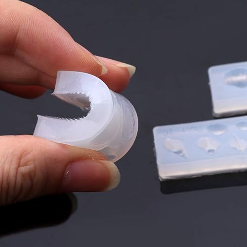 Miniatura 5 de Nuevo molde de silicona con forma de concha de concha de concha de mar, 3 piezas, plantilla de arte de uñas, moldes de silicona para manualidades,