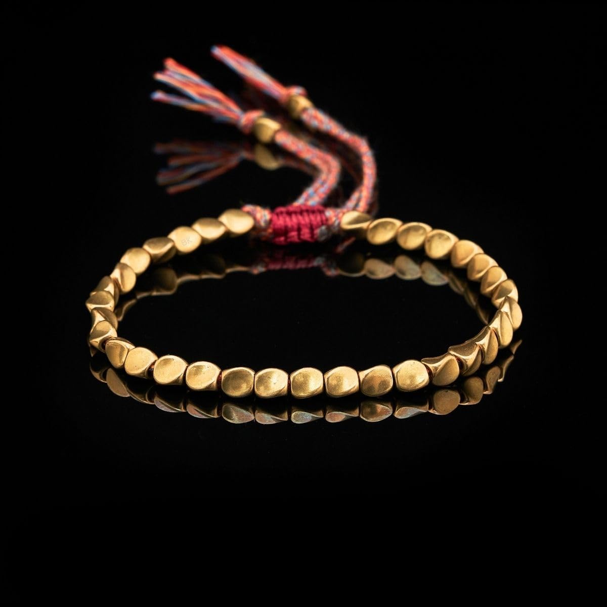 Buddha & Karma Tibetan Copper Beads Bracelet – Handmade Energy Healing for Strength, Balance & Protection – Adjustable Spiritual for Men & Women