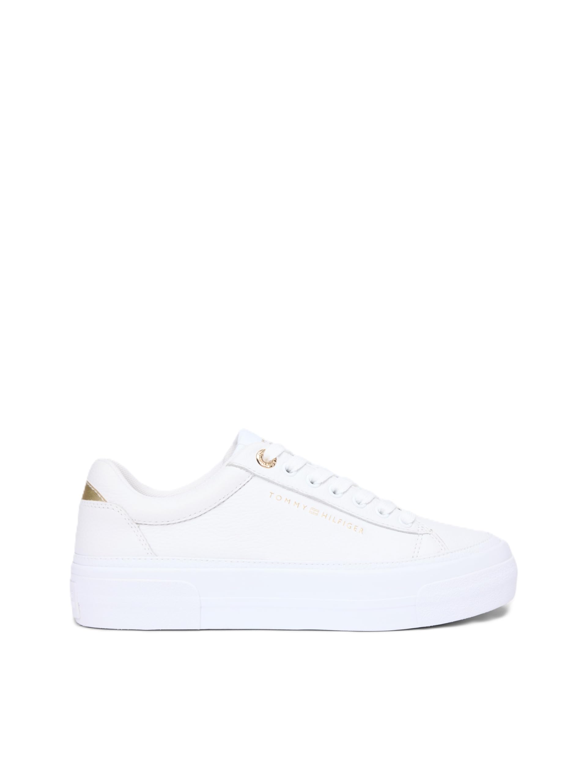Tommy Hilfiger Damen Th Platform Sneaker Tumbled Ltr Fw0fw09018 Low Top