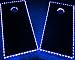 GlowCity Light Up LED Cornhole Boards Kit (2 Board Kit) Double The Illumination with Closer Spaced LED's (Blue)