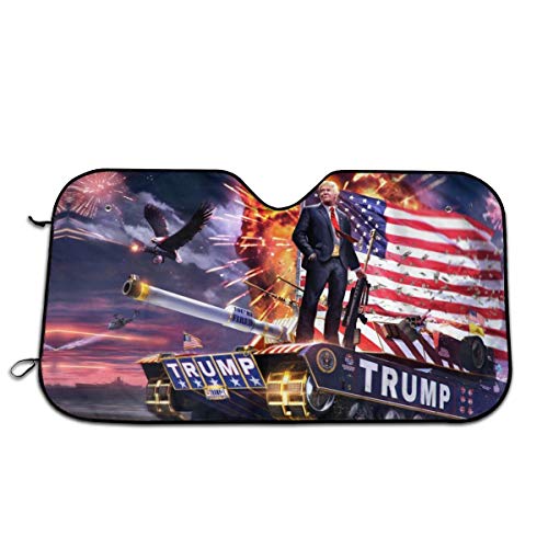 Tru-mp Car Windshield Sun Shade Car SUV Trucks Minivan Car Sunshade-Keep Your Vehicle Cool, UV Sun and Heat Reflector Car Truck SUV