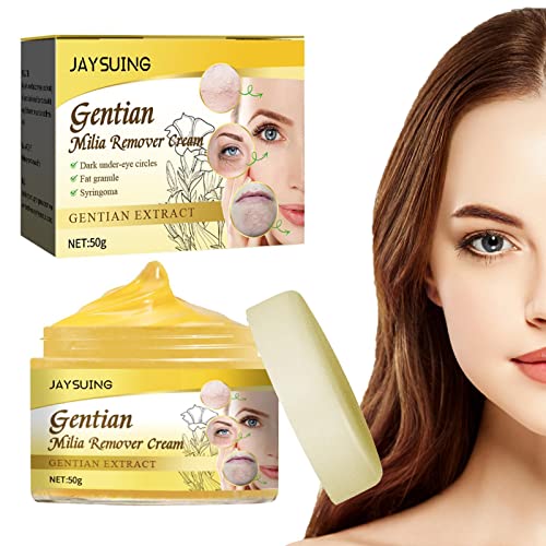 Jikiaci Quitamanchas Milia | Aceite Esencial de Ojos Suaves para Mujeres - Crema para aclarar la Piel de los Ojos, Reducir la milia y Suavizar Debajo de los Ojos, Regalos para la Cara y el Cuerpo