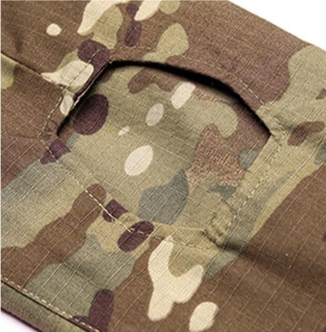 Męski Taktyczny Zestaw Garniturów Bojowych Camo Szybkoschnący Wiele Kieszeni Z Nakolannikami Do Treningu Myśliwskiego Odzież Na Co Dzień Zewnątrz