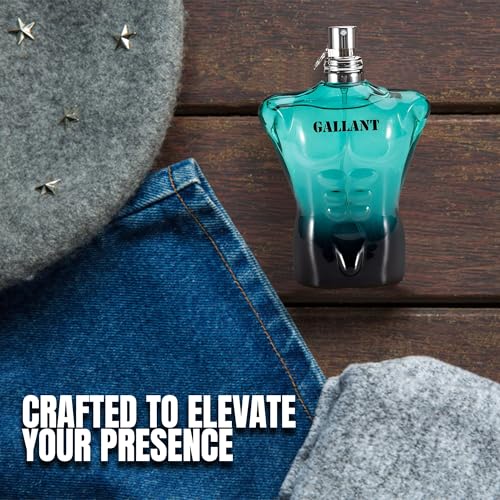 Image of Men's Cologne Gallant Original Natural Spray Eau De Toilette,Long-Lasting Scent Perfume for Men Elegant Bottle - Great Holiday Gift, 3.4 Fl Oz /100 Ml