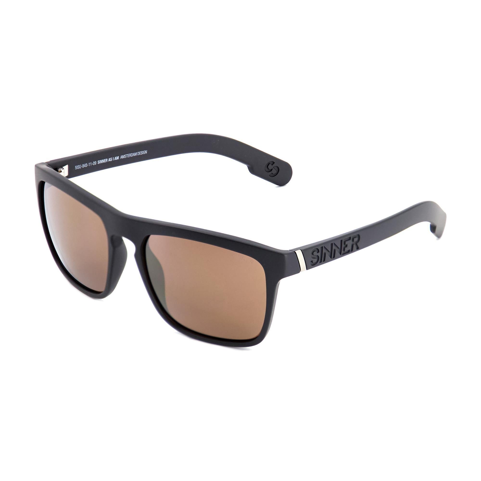 SINNER Thunder X-​Matte Black-​Gold Mirror Occhiali da sole, Adulti Unisex, Multicolore (Multicolore), Taglia unica