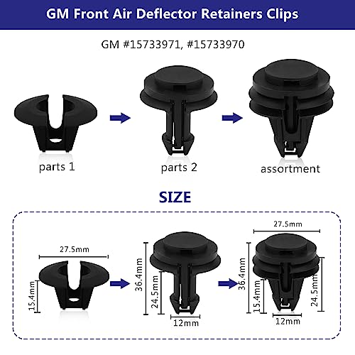 Image of Car Clips Plastic Rivets Bumper Shield Retainer Clips 800PCS Car Xmas Tree Fasteners Kit Most Common Sizes Auto Body Push Pin Rivets with Removers for Ford Honda Chrysler GM