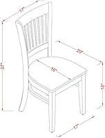 Vista 45 de East West Furniture NFVA3-BLK-C - Juego de comedor de 3 piezas que contiene una mesa de comedor rectangular con hojas de mariposa y 2 sillas