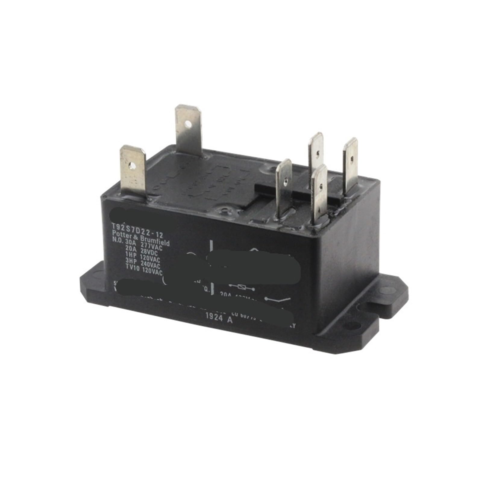 Relais T92S7D22-12 12V 30A à haute capacité de commutation pour courants forts
