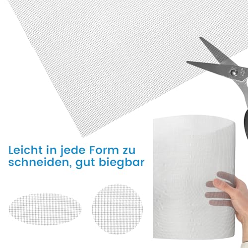 Edelstahl Metall Gitter, 20 Mesh Drahtgitter Feinmaschig, Maschendraht Fenstergitter, Mäusegitter, Kellerfenster Gitter,Edelstahlgewebe für Verhindert Mäuse Insekten Schlangen, 30 x 120 cm