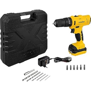 Vonder, Parafusadeira/Furadeira Com Impacto A Bateria, 12 V, Fonte Bivolt Automática, Pfv 120i.