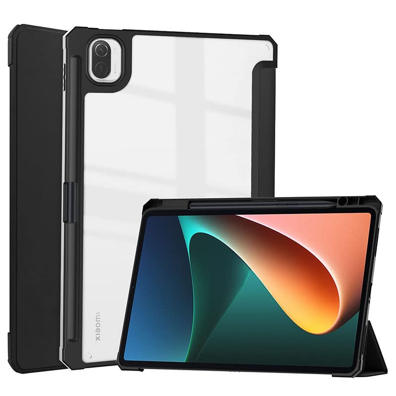 ProElite Smart Flip Case Cover for Xiaomi Mi Pad 5 11" Tablet with Pen Holder, Black [Transparent Back] (B0B45Z3NTM) Amazon Price History, Amazon Price Tracker