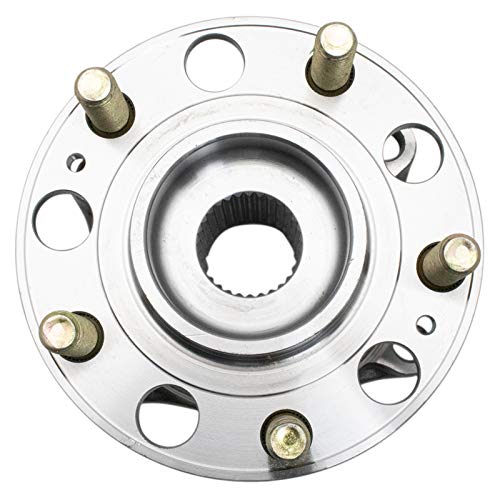 Image of TRQ 2 Piece Rear Wheel Bearing & Hub Assembly Set with ABS Sensor Compatible with 2017-2020 Genesis G80 2015-2016 Hyundai