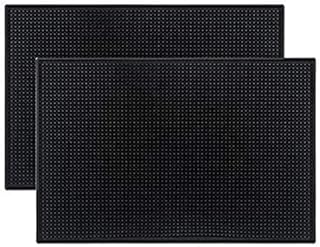 ElysiumPlus Rubber Bar Mats for Home Pub, Home Accessories & Kitchen Accessories. Countertop Non Slip Mats for Coffee Machines, Beer Mats, Home Bar, Kitchen Mat Runners, Shops & Restaurants (2 Pack)