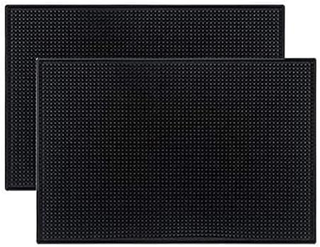 ElysiumPlus Rubber Bar Mats for Home Pub, Home Accessories & Kitchen Accessories. Countertop Non Slip Mats for Coffee Machines, Beer Mats, Home Bar, Kitchen Mat Runners, Shops & Restaurants (2 Pack)