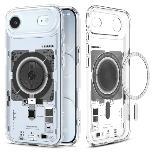 Image of Spigen Ultra Hybrid MagFit Back Cover Case Compatible with iPhone Air (2025), iPhone 17 Air Cover case (TPU + Poly Carbonate | Neo One)