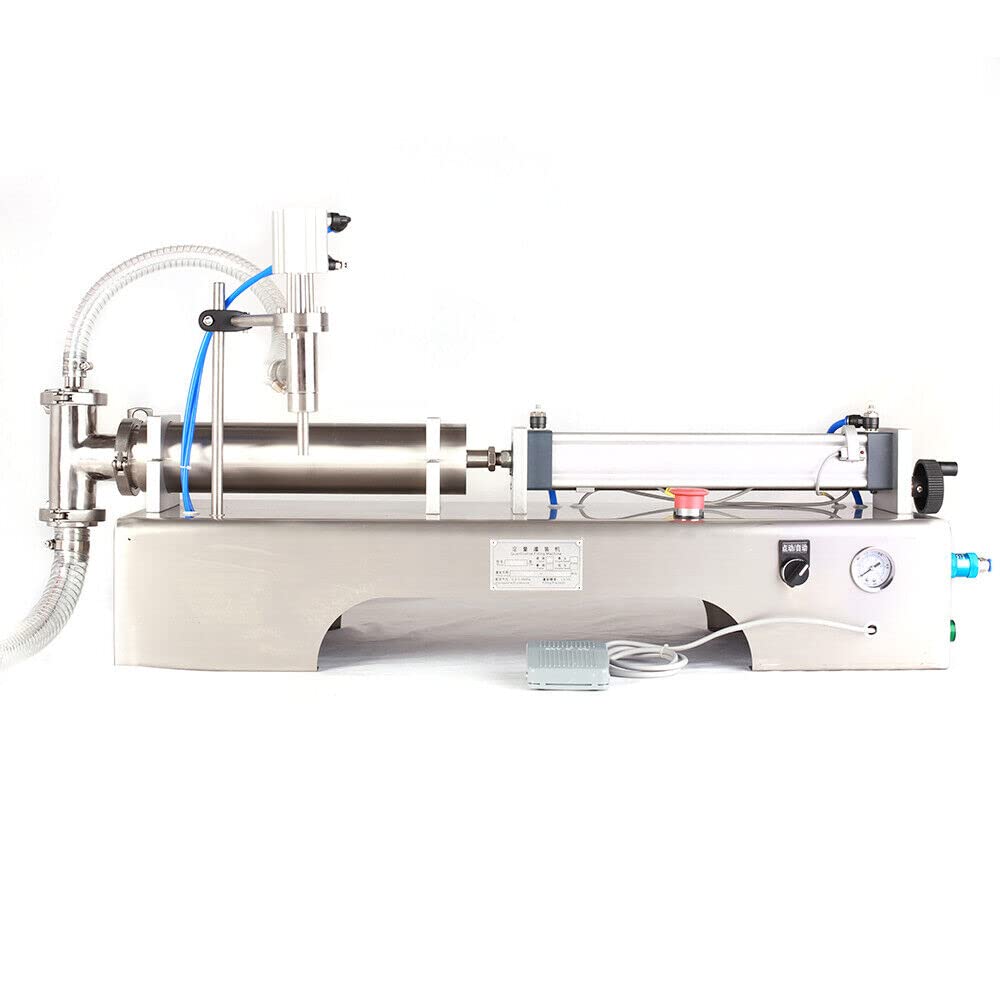 Macchina di riempimento pneumatica da 30W | 40 bottiglie/min orizzontale pneumatica liquida riempitrice | shampoo per vino cosmetico, macchina di riempimento 100-1000ML