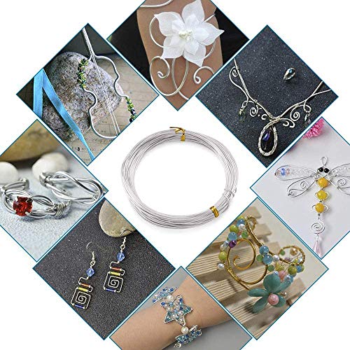 Image of Beadsnfashion 10 Meters Aluminium Craft Wire 1.5mm Silver Color for DIY Art & Craft Projects, Wire Wrapping, Jewellery Design, Flower Decoration, Floral Arrangement and Handmade Craft Supplies