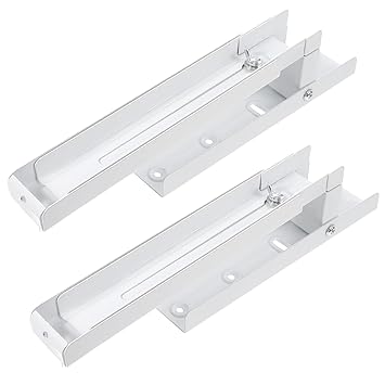 OSALADI 2pcs Stainless Steel Microwave Mount Bracket Support Frame Oven Foldable Stretch Shelf Rack for H