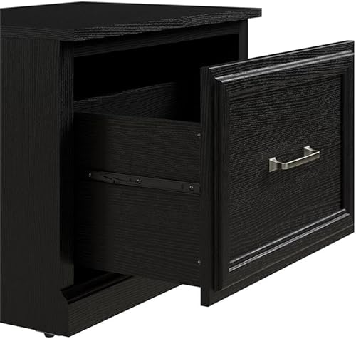 Miniatura 6 de Bush Furniture Woodland - Banco de zapatos pequeño con cajón  Organizador estrecho de calzado para entrada del hogar, vestíbulo y vestíbulo, 24 W,