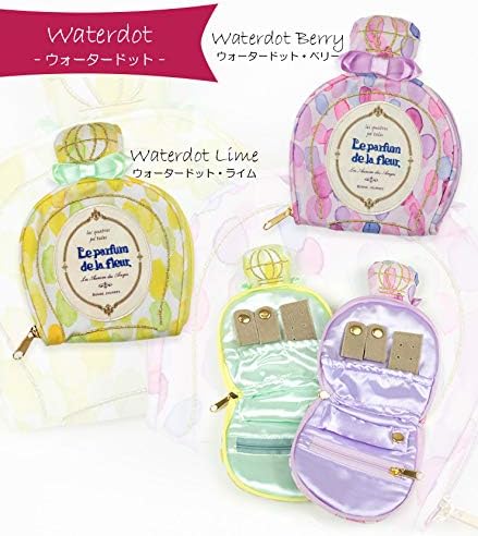 アクセサリーポーチ 携帯用 アクセサリーケース ジュエリーポーチ Le parfum ルパルファン フラワーブルー