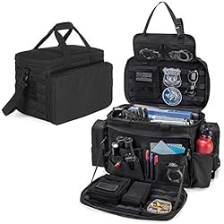 Maletin Tactico Policial Trunab Bolsa de Patrulla Policía Bolsa Militar MOLLE Bolsa Táctica Policía, Organizador de Coche para Asiento Delantero, Bolsa Viaje Hombro con Compartimento para Laptop de 15,6
