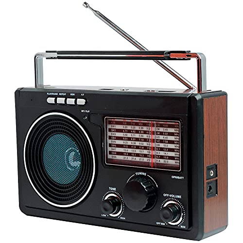 Rádio Recarregável Portátil AM/FM / USB/SD Livstar CNN 686