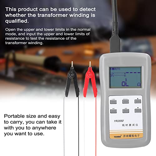 Image of Milliohm Meter, YAOREA YR2050 Handheld Portable High Accuracy 4-Wires Milliohm Meter Wireline Current Detecting Low Resistance Micro Resistance Meter Tester