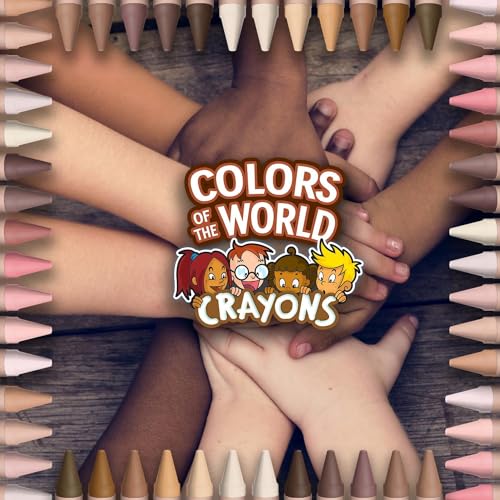 Image of Crayola Bulk Crayon Set, Colors of The World, Multicultural Crayons, School Supplies, 6 Sets of 24 Colors (Pack of 8)