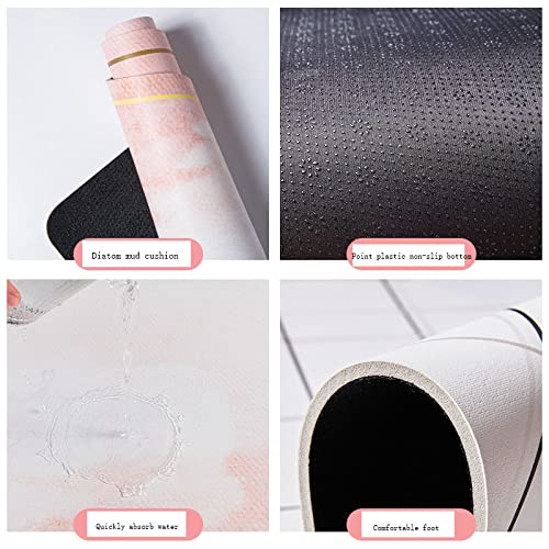 ZLZNX Saugfähige Badematte Schnelltrocknend saugfähige Matte für die Badezimmer Dusche Sicher für Kinder und ältere Menschen,5,80CM×120CM
