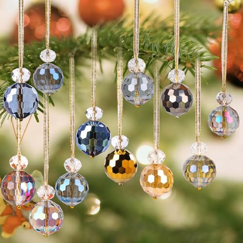 CCINEE 12pcs Christmas Iridescent Crystal Ball...