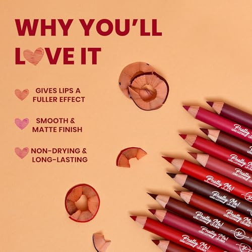 Image of Pretty Me Bold Lipliner & Eye Liner Pencil | Waterproof & Smudge Proof | Pack of 2 | Shade-02 & 05