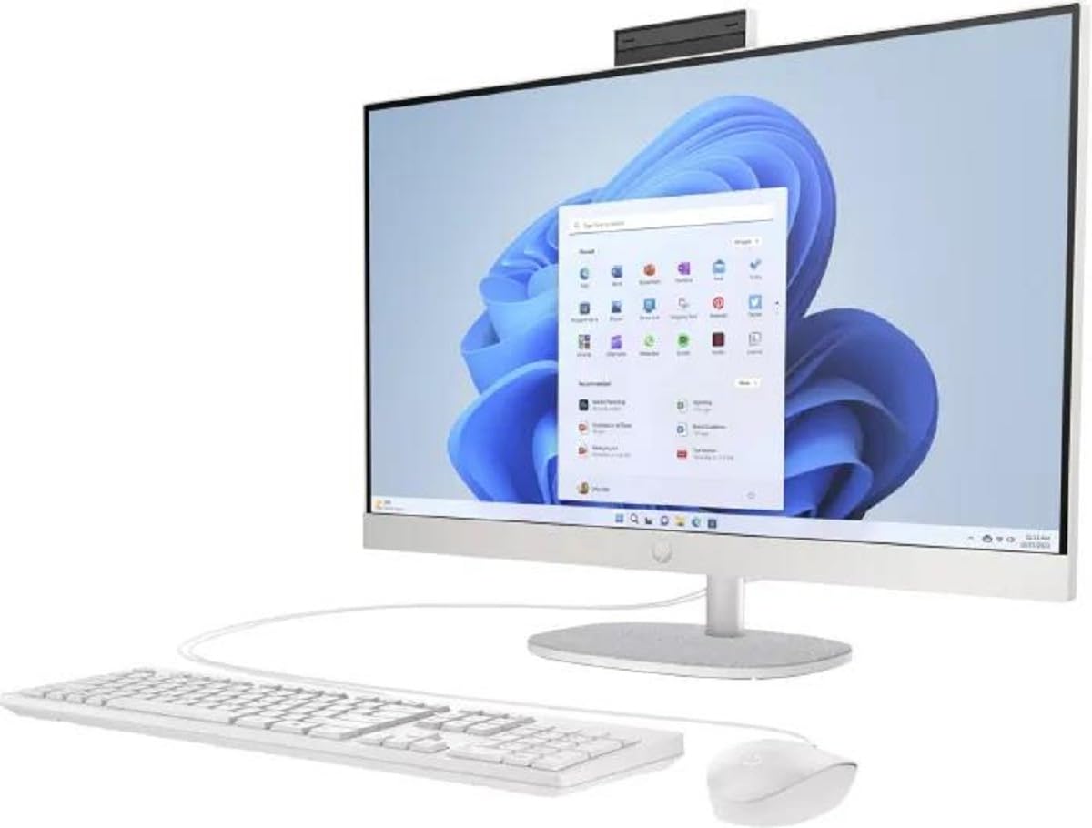 HP 27-cr0006ng AMD Ryzen? 7 7730U 68,6 cm (27") 1920 x 1080 Pixel 16 GB DDR4-SDRAM 1 TB SSD All-in-One-PC Windows 11 Home Wi-Fi 6 (802.11ax) Wei? (8Y3Q4EA#ABD)