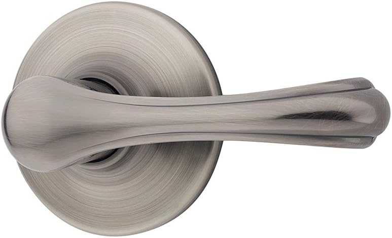Best Cyber Monday 🔥 Kwikset Dorian Hall/Closet Lever in Antique Nickel