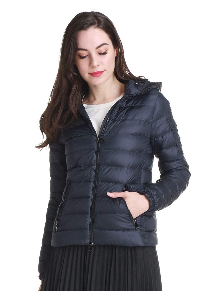 Moncler フード付きダウンジャケット ネイビー