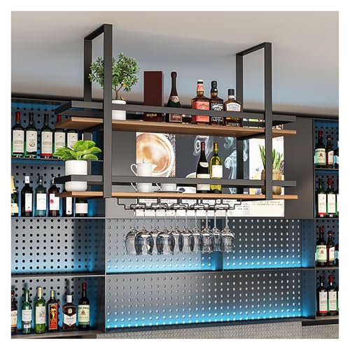 Support de bouteille de vin suspendu industriel pour désencombrer vos comptoirs - 3