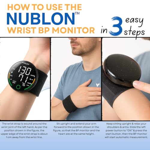 Image of Wrist Blood Pressure Monitor | Automatic BP Machine With LED Display, Voice Broadcast, Accurate BP & Pulse Rate, One-Touch Operation | Free Pill Organiser & 1-Year Warranty