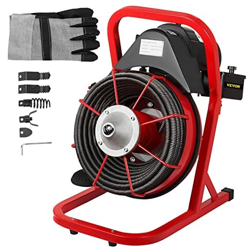 VEVOR 50FT x 1/2 Inch Drain Cleaning Machine