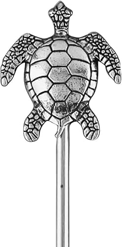 Vista 18 de UP ware Crab Swizzle Sticks, mango decorativo de aleación de zinc con agitador de acero inoxidable 18/8, agitadores de bebidas de cóctel