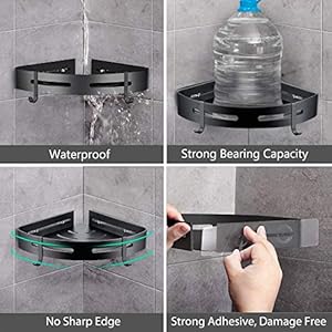 Fulminare Self-Adhesive Aluminium Bathroom Corner Shelf Rack Bathroom Corner Organizer Stand Bathroom Organisers Storage Racks Bathroom Shelf/Shelves Corner - Polished Round Corner (Pack 2) Fulminare Self-Adhesive Aluminium Bathroom Corner Shelf Rack Bathroom Corner Organizer Stand Bathroom Organisers Storage Racks Bathroom Shelf/Shelves Corner - Polished Round Corner (Pack 2)