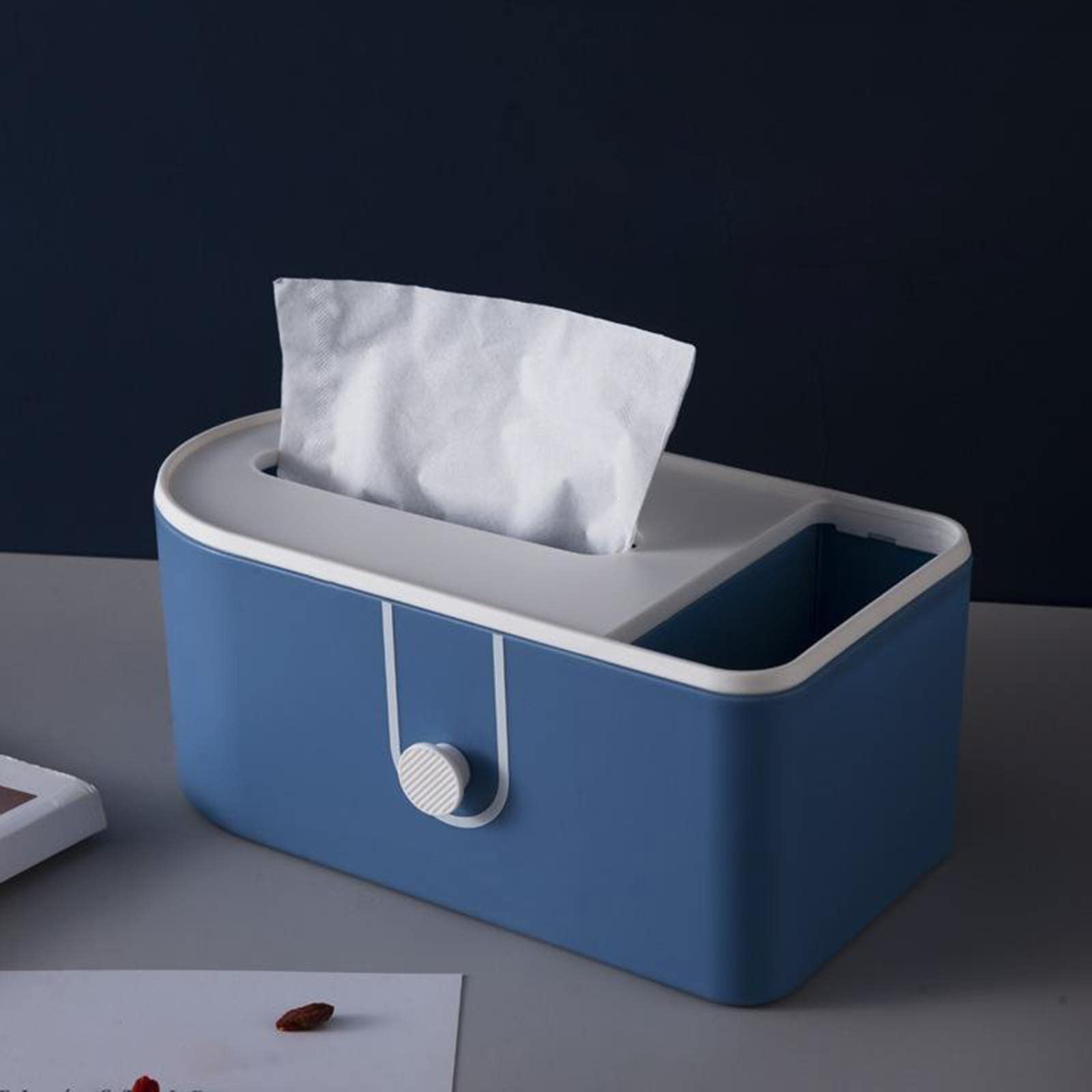 LOOM TREE® Multifunction Tissue Box Rectangular Facial Tissue Holder Storage Box Blue | Household Supplies & Cleaning | Home Organization | Storage Boxes 4