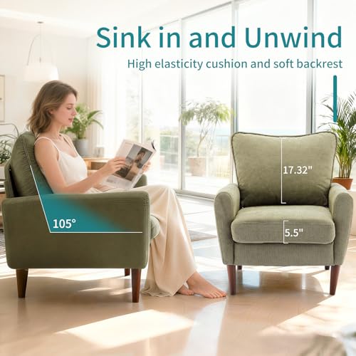 image for OLIXIS Comfy Accent Chair for Living Room Bedroom and Waiting Room, Up
