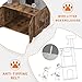 Modern Cat Tree Tower with Hidden Litter Box Enclosure – Multi-Level Cat Condo with Hammock, Perch, Sisal Scratching Posts & Dangling Toys – Space-Saving Cat Furniture for Indoor Cats, Retro Brown