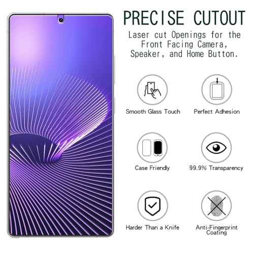 Image of KAREEN 2+2 Pack Screen Protector for Samsung Galaxy S26 Ultra Tempered Glass Film with Camera Lens Protector, Fingerprint Unlock Support, Anti Scratch, Bubble Free, Case Friendly