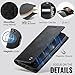 Kowauri Case for iPhone 17, PU Leather Wallet Flip Case with Card Holder RFID Blocking, Magnetic Detachable Shockproof Phone Cover Wireless Charging Compatible for iPhone 17 (6.3 inch), Black
