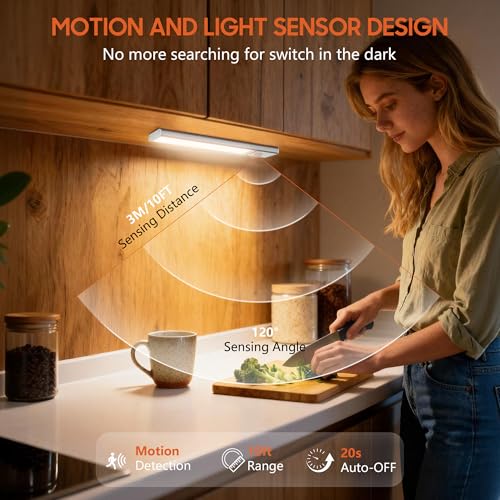 Under Cabinet Kitchen Lighting, LED Motion Sensor Lights, 20CM - Image 3