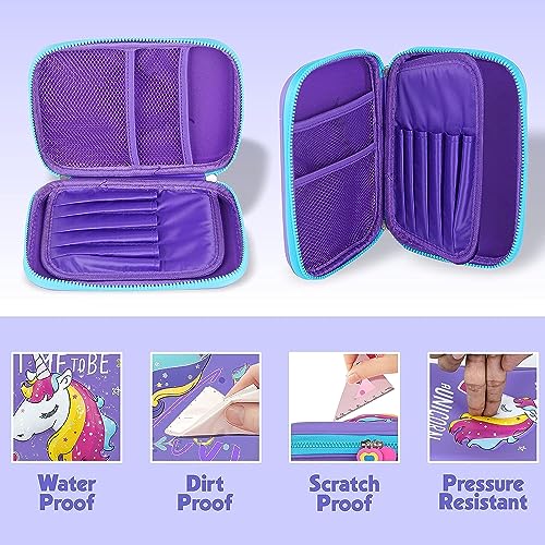 Image of LONGMIRE New Kids Designer Hardtop Pencil Case for Girls and Women (Multi Color) (Multi Design)